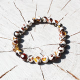 Baltic Amber Dalmatian Pattern Bracelet