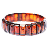 Elegant Amber Bracelet - Little Squares