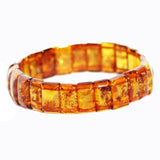 Elegant Amber Bracelet - Little Squares