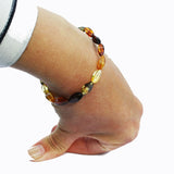 Elegant Facet Baltic Amber Bracelet