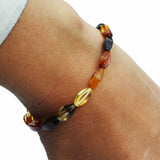 Elegant Facet Baltic Amber Bracelet