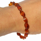 Elegant Facet Baltic Amber Bracelet