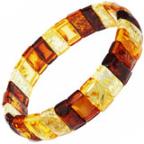 Elegant Amber Bracelet - Little Squares