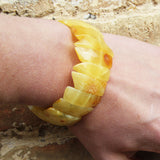 Uneven Baltic Amber Pieces Bracelet