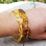 Lemon Amber With Inclusions Necklace