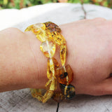 Lemon With Inclusions Amber Bracelet
