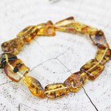 Lemon With Inclusions Amber Bracelet