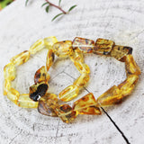 Lemon With Inclusions Amber Bracelet