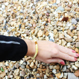 Polished Baltic Amber Tube Bead Bracelet