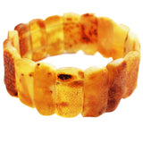 Unpolished Grey or Honey Baltic Amber Bracelet