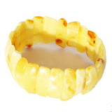 Uneven Baltic Amber Pieces Bracelet