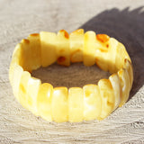 Uneven Baltic Amber Pieces Bracelet