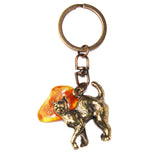 Horse and Amber Tumble Keyring