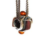 Sterling Silver 925 Amber Bead for charm bracelet