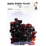 Polished Baltic Amber Beads with holes. (3mm-8mm)