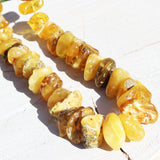 Chunky Unpolished/Raw Amber Necklace