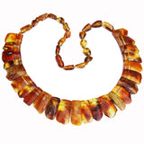 Stunning Baltic Honey Amber Necklace in Cleopatra style