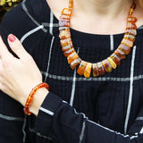 Stunning Amber Necklace Cleopatra style