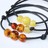 Charming Cotton & Baltic Amber Bracelet.