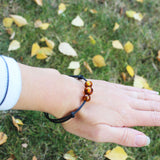 Charming Cotton & Baltic Amber Bracelet.