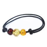 Charming Cotton & Baltic Amber Bracelet.