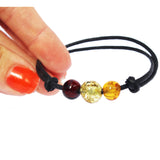 Charming Cotton & Baltic Amber Bracelet.