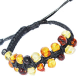 Double Charming Cotton & Baltic Amber Bracelet
