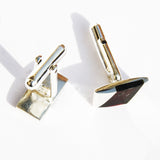 Charming Dark Cherry Amber Cuff-links