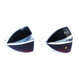 Unique Dark Cherry Amber Cuff-links - Triangles