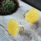 Butterscotch Amber Cufflinks