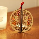 Beautiful Amber Butterfly Mosaic Suncatcher