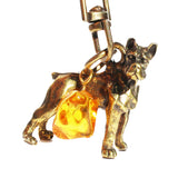 Horse and Amber Tumble Keyring
