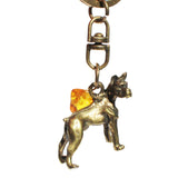 Horse and Amber Tumble Keyring
