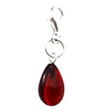 Romantic Baltic Amber Charm - Drop