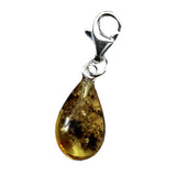 Romantic Baltic Amber Charm - Drop