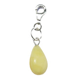 Romantic Baltic Amber Charm - Drop