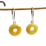 Baltic Amber Earrings - Doughnuts