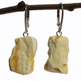 Raw Baltic Amber Earrings - Chunks