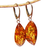 Baltic Amber Earrings - Slices
