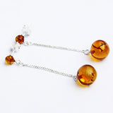 Honey Amber Long and Dangly Earrings
