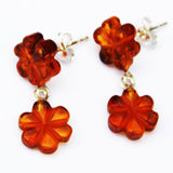 Honey Amber Studs Flowers