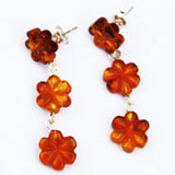 Honey Amber Studs Flowers