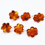 Honey Amber Studs Flowers