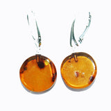 Honey Baltic Amber Earrings - Tablets