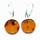 Honey Baltic Amber Earrings - Tablets