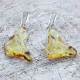Large Lemon with inclusions Amber Sets - Slices