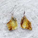 Large Lemon with inclusions Amber Sets - Slices