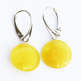 Baltic Amber Discs Earrings