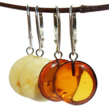Baltic Amber Discs Earrings