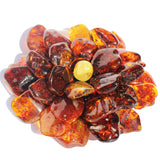 Beautiful Baltic Amber Flower Pendant - Brooch